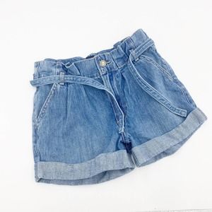 Hollister High Rise Mom Short Denim Elastic Jeans